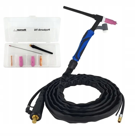 Uchwyt spawalniczy Tig SR-9 giętki 4m wtyk 35/50 13mm