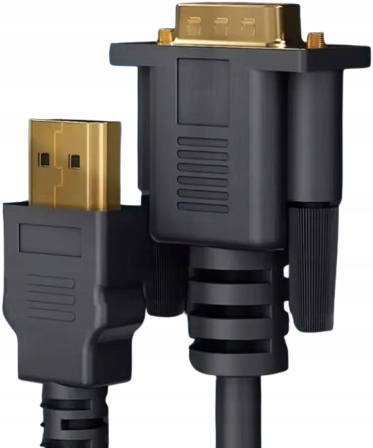 KABEL HDMI - VGA PRZEWÓD DO PROJEKTORA KOMPUTERA MONITORA KONSOLI 1080P