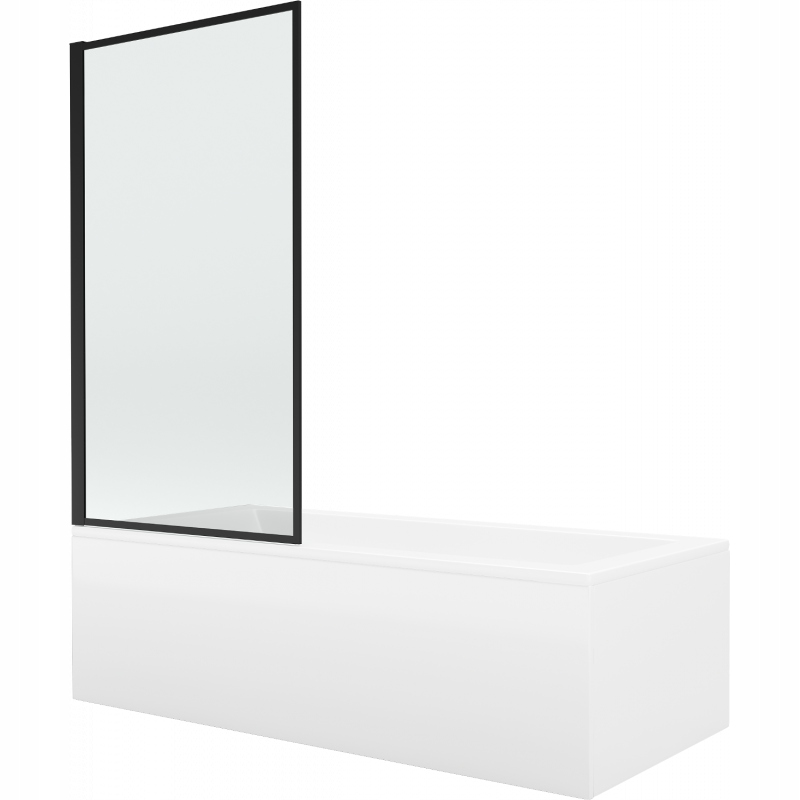 Mexen Cubik obdélníková vana 160 x 70 cm s zástěna