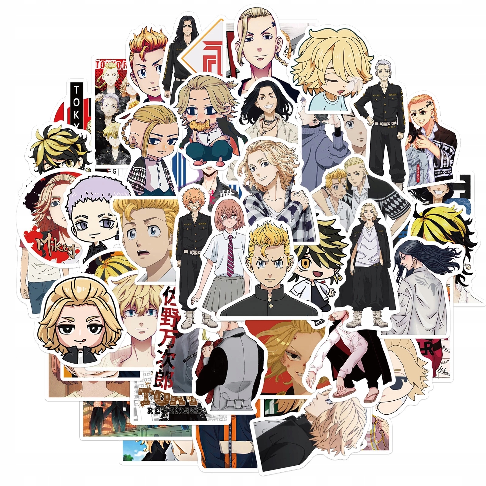 

Naklejki Wlepki Na Rower Walizke MIX Anime 50 szt