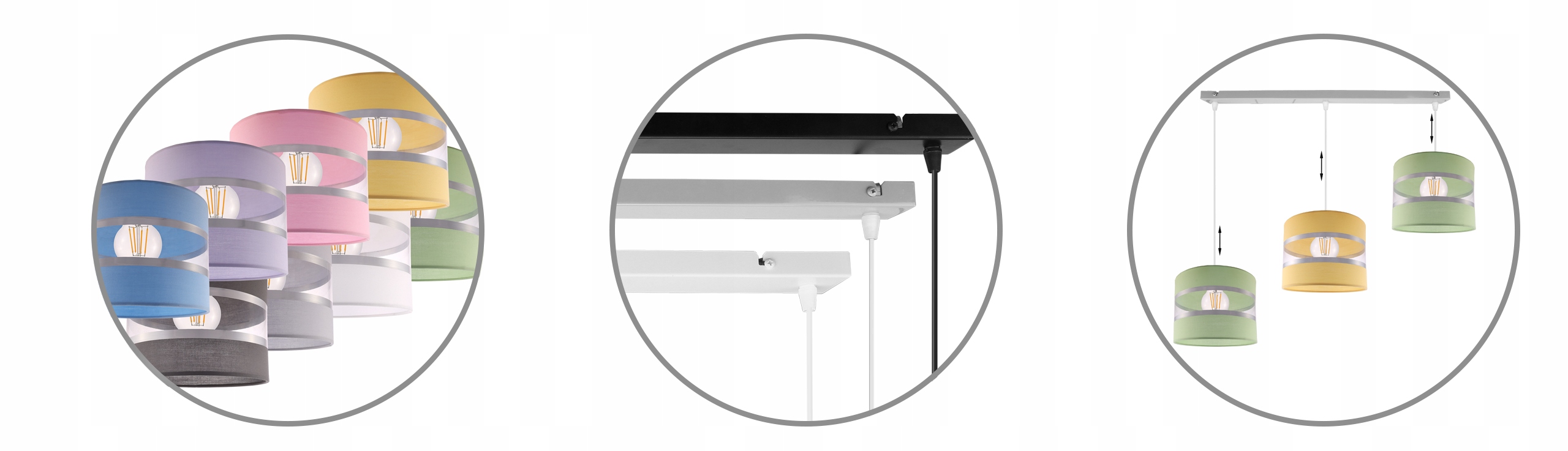 LAMPA WISZĄCA SUFITOWA ŻYRANDOL ABAŻUR DZIECIĘCA Marka Light Home