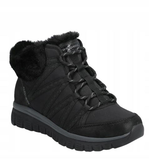 Skechers Zimní Dámské Trekové Boty Černé S Kožešinou 38 U1C