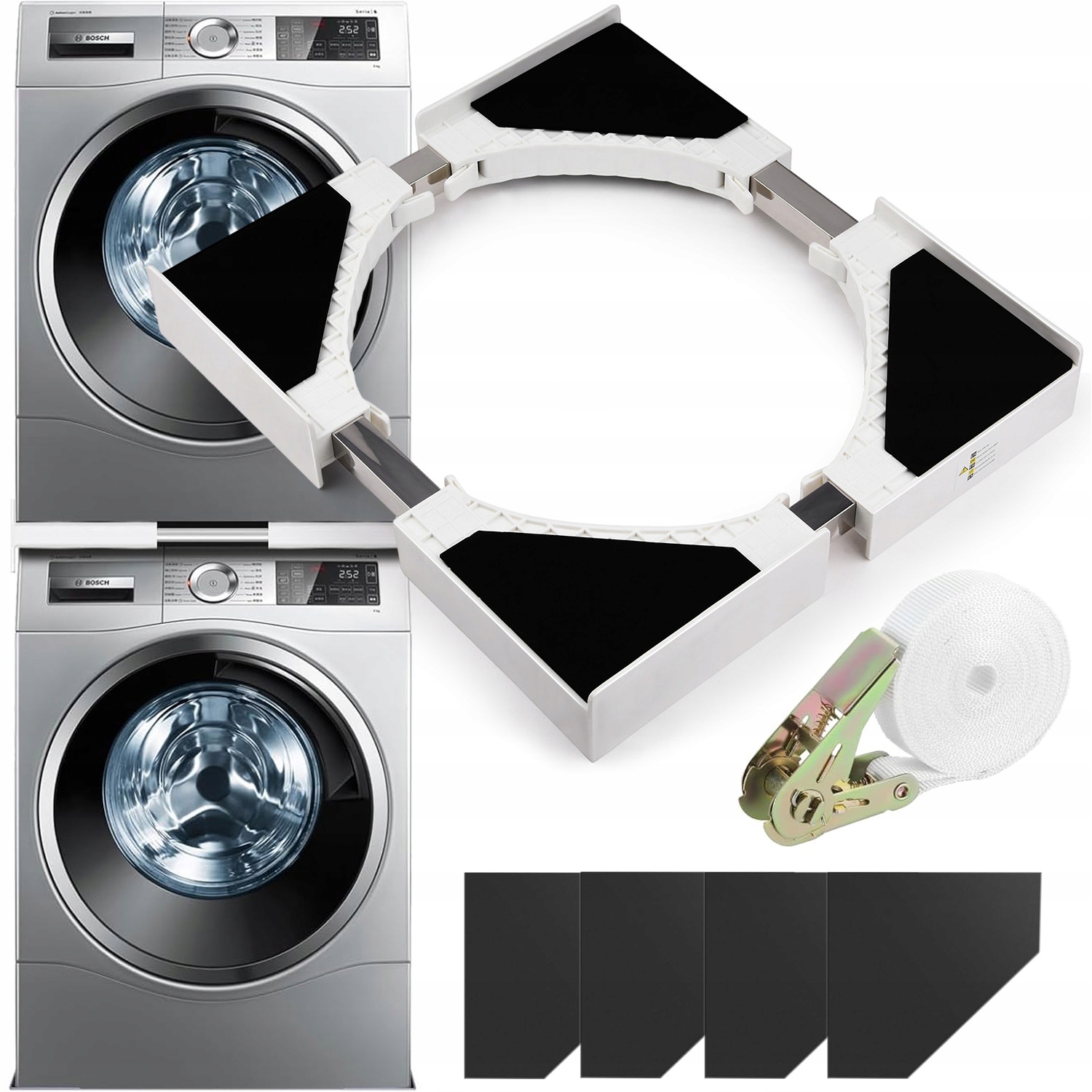 Uniwersalny Łącznik Do Pralki Z Suszarką Pralek Regulowany 46-66CM Do 100KG