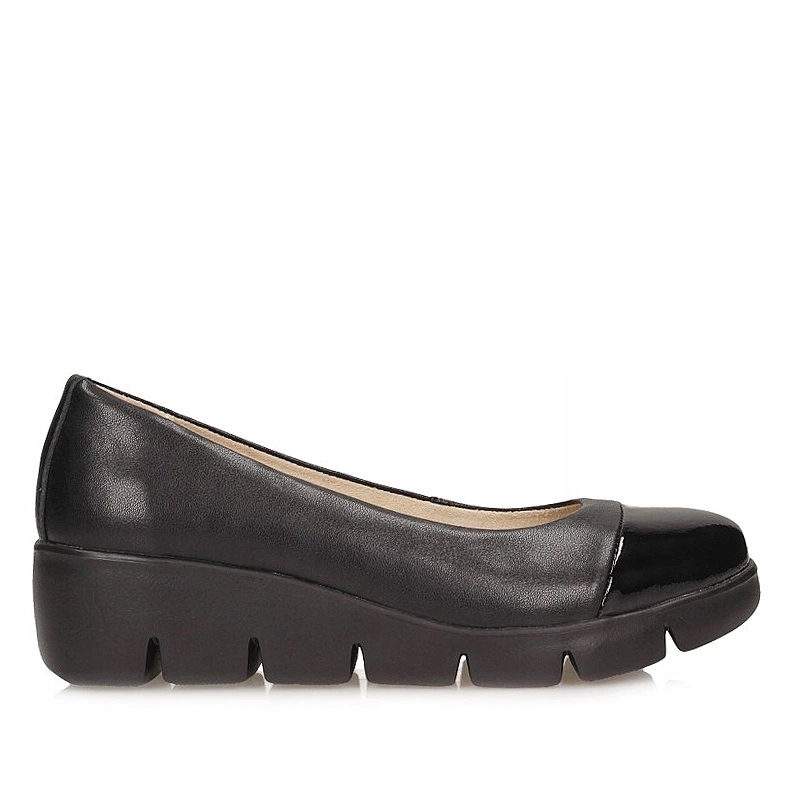 Černé kožené polobotky na podpatku Filippo DP6758/25 Bk