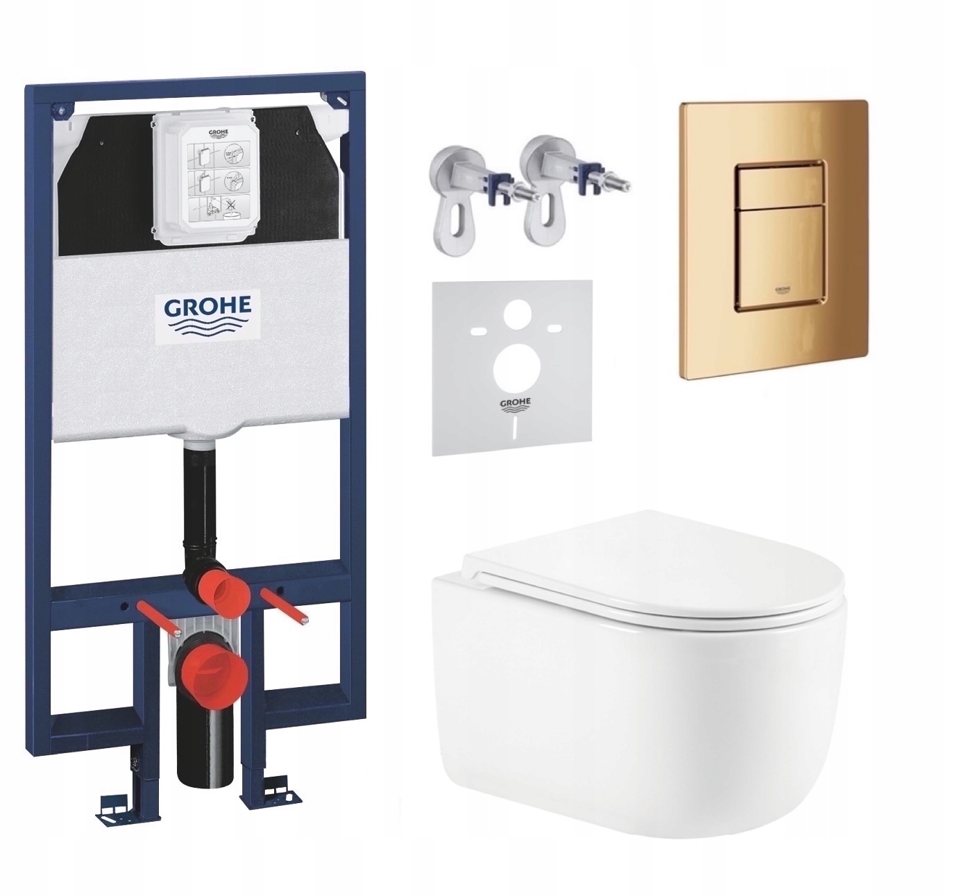 7v1 Wc Set, Stelaz Grohe Slim Wc Mísa Tornado Imprese Tlačítko