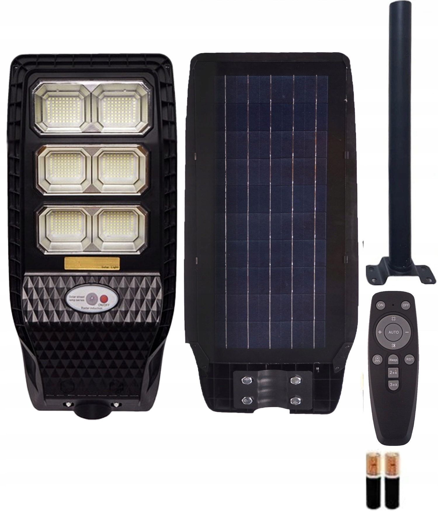 Latarnia Solarna Led 600W 432LED Czujnik Zmierzchu Ruchu Pilot Uliczna Led