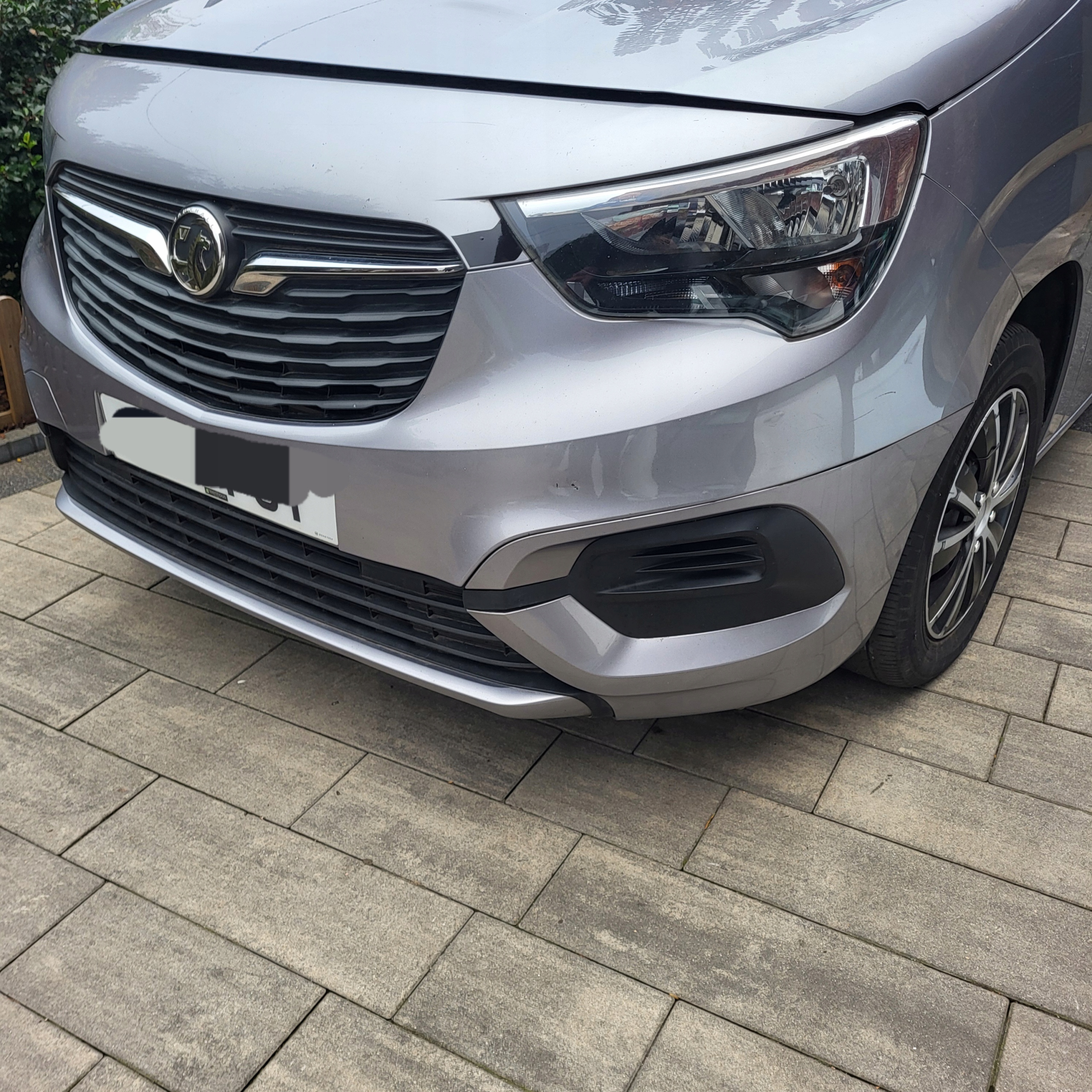 OPEL COMBO E complete front grey KCA tension belt sider fenders bonnet lights