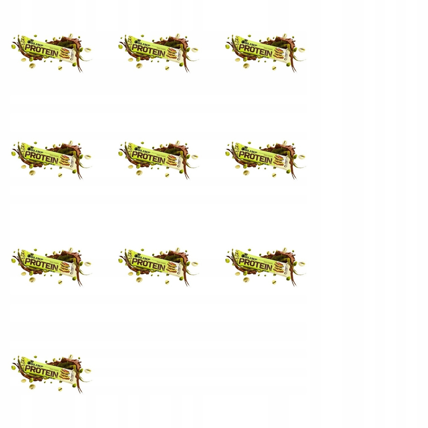 Levně 10x 40g Olimp proteinová tyčinka sportovní výživy s příchutí čokolády Dubai