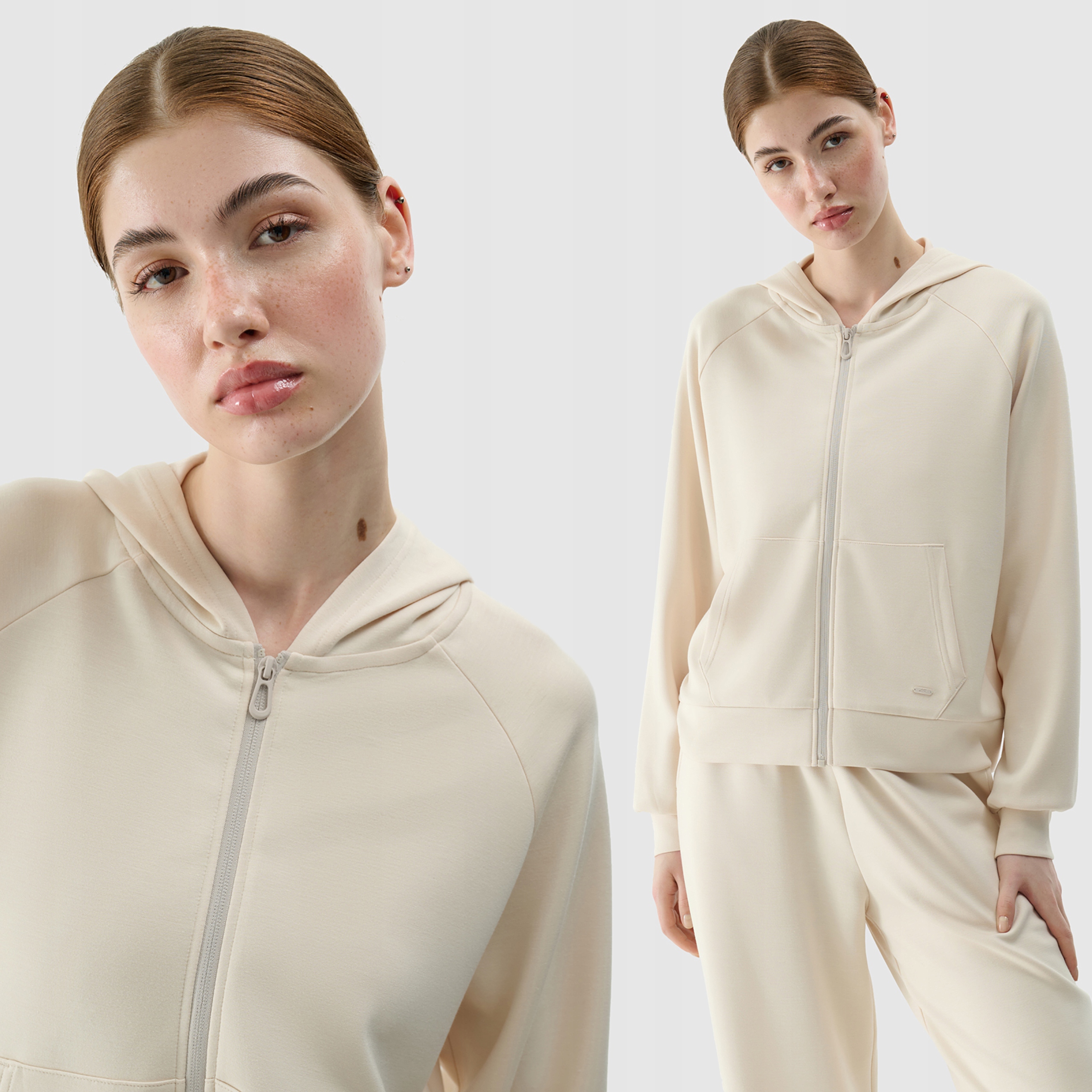 Mikina 4F Rozepínací S Přídavkem Modalu TSWSF1577 SS25 Xs