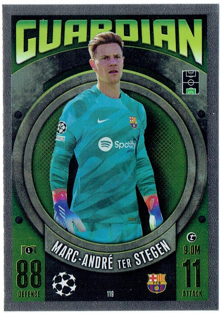 Topps Match Attax 2023-2024 Guardian 119 Marc-andre Ter Stegen Barcelona