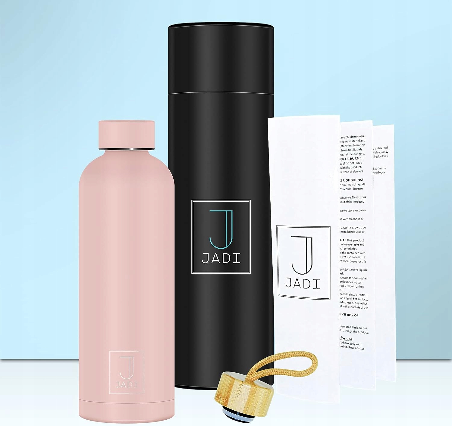 TERMOS BUTELKA TERMICZNA STAL NIERDZEWNA RÓŻ 500 ML JADI Marka inna marka