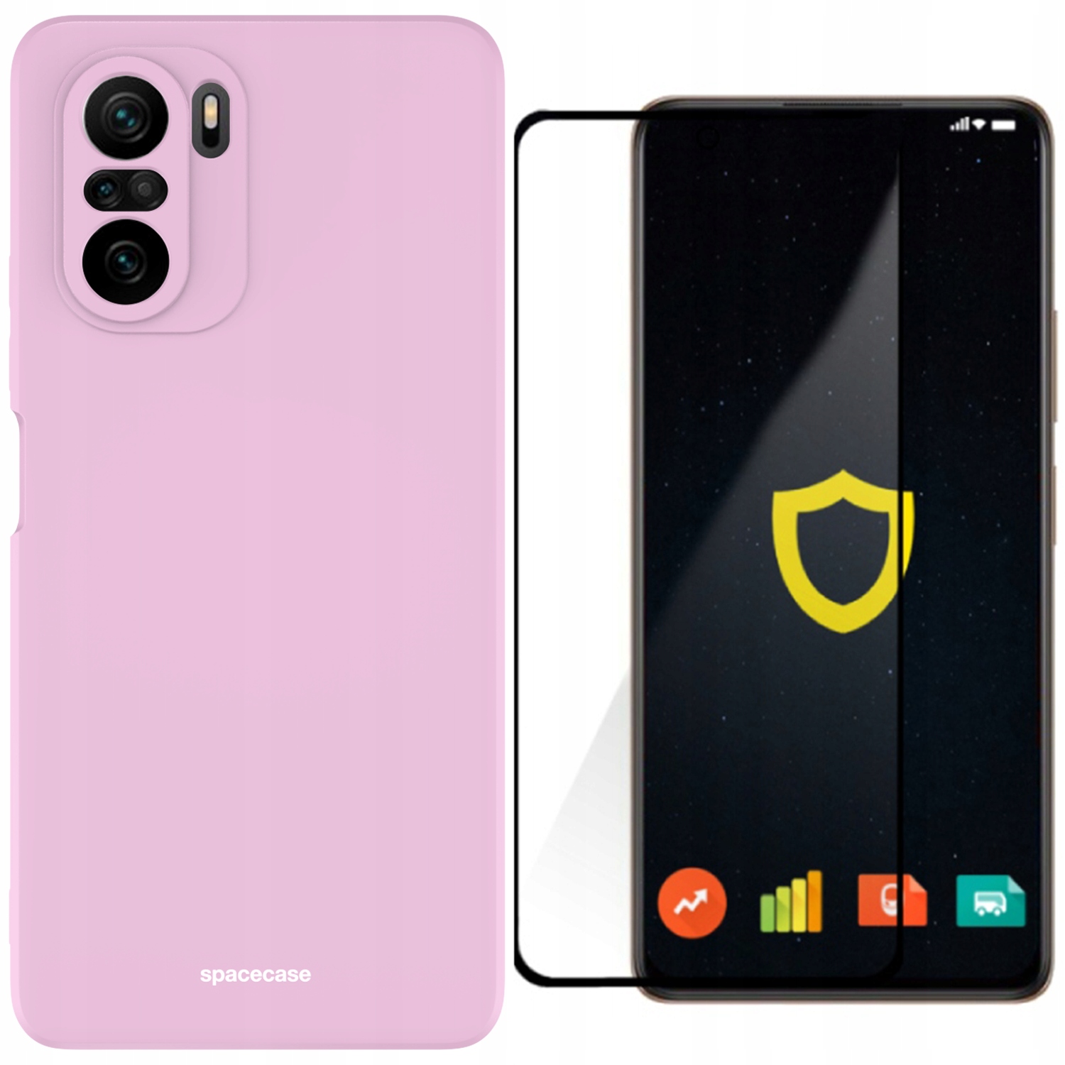 

Etui Matowe Spacecase Do Poco F3 MI 11I Szkło