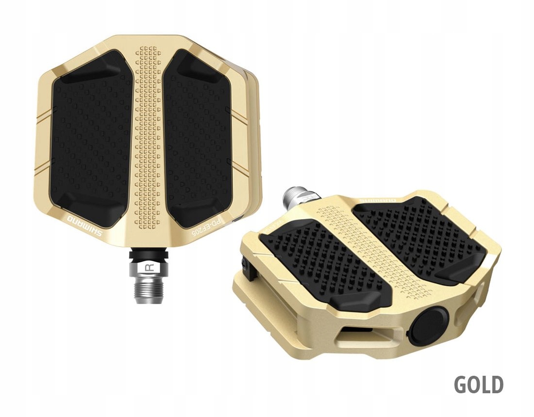 Pedała Shimano PD-EF205 platformowe Gold Mtb Trekking Flat