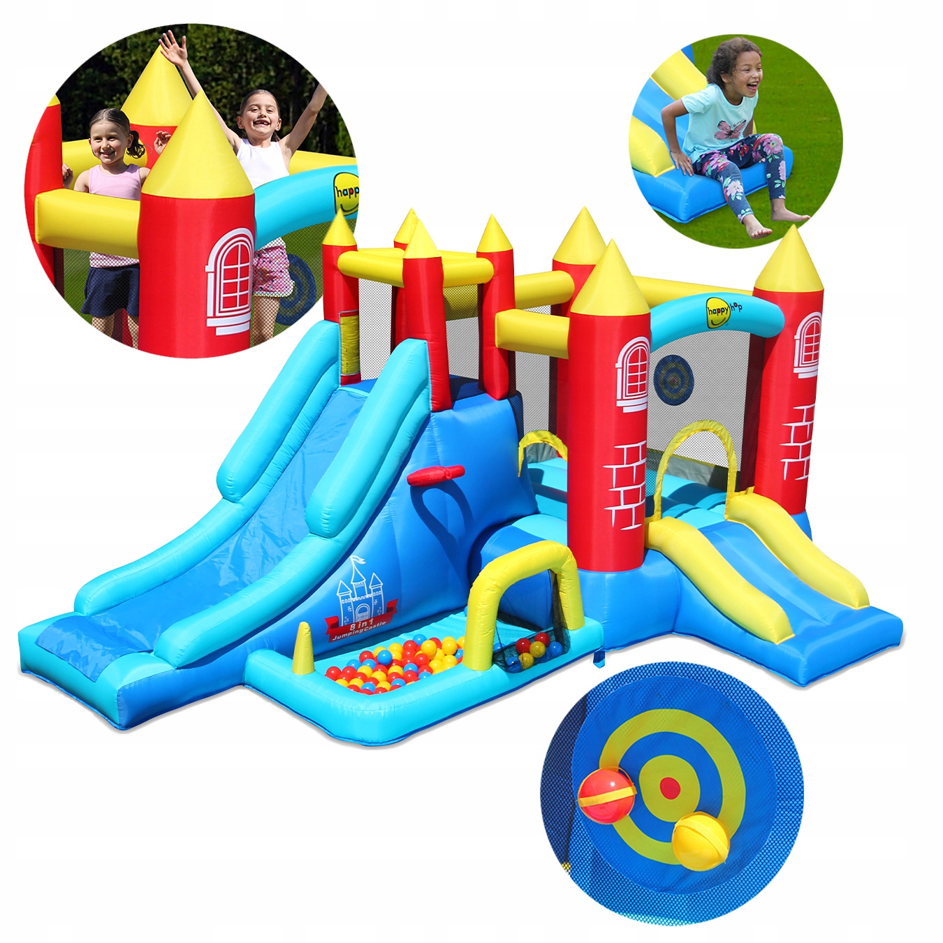 

Dmuchany zamek Fantazja 8 w 1 trampolina HappyHop