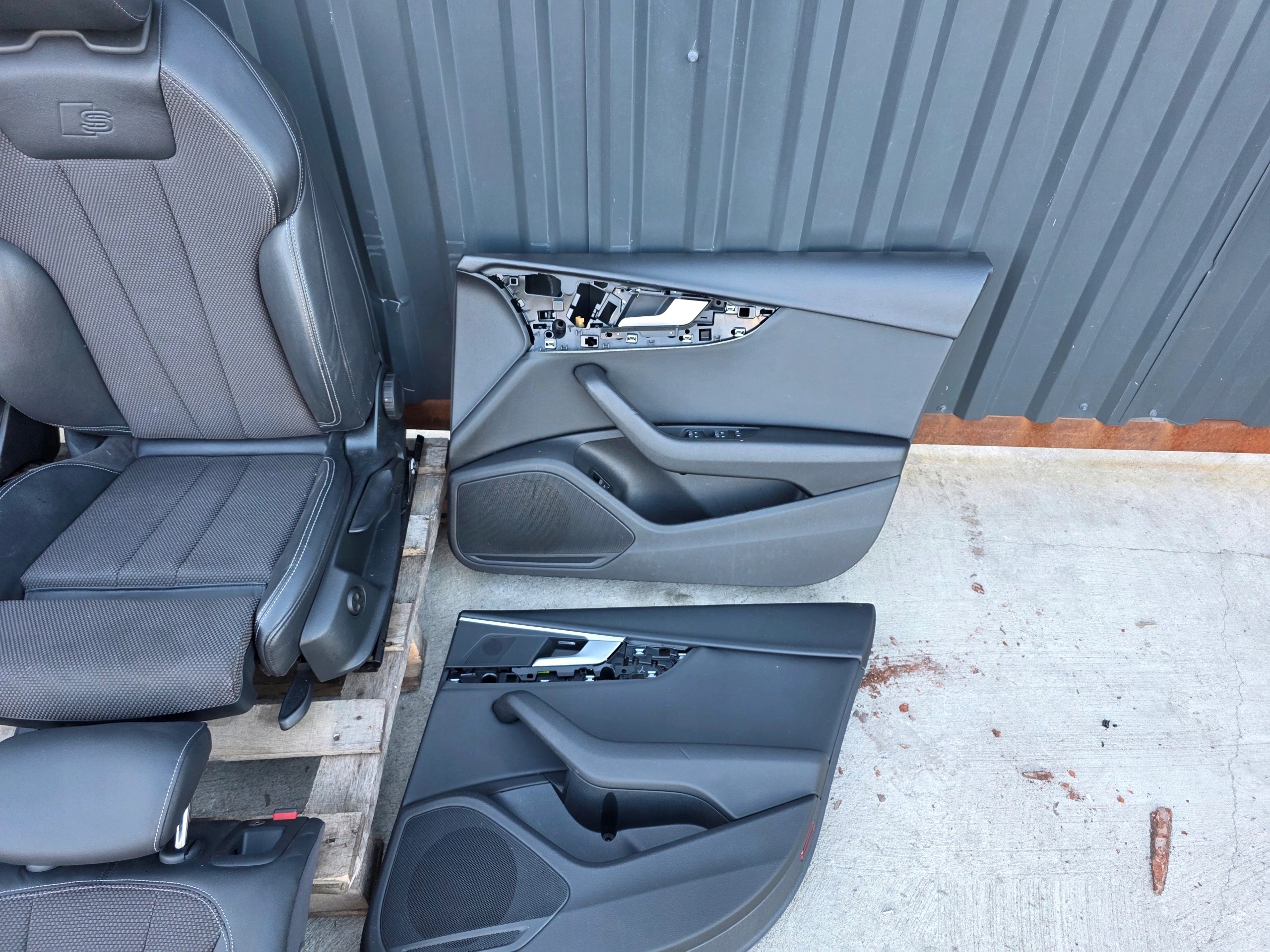 Sitz Sitze Leder + MATERIAL KOMPLET S LINE AUDI A4 B9 Sedan AVANT !!! *3