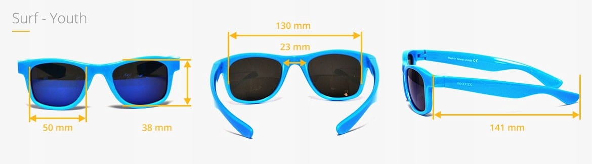 Okulary Przeciwsłoneczne Dziecięce Real Shades Surf - Steel Blue Matt 8+ EAN (GTIN) 811186015951