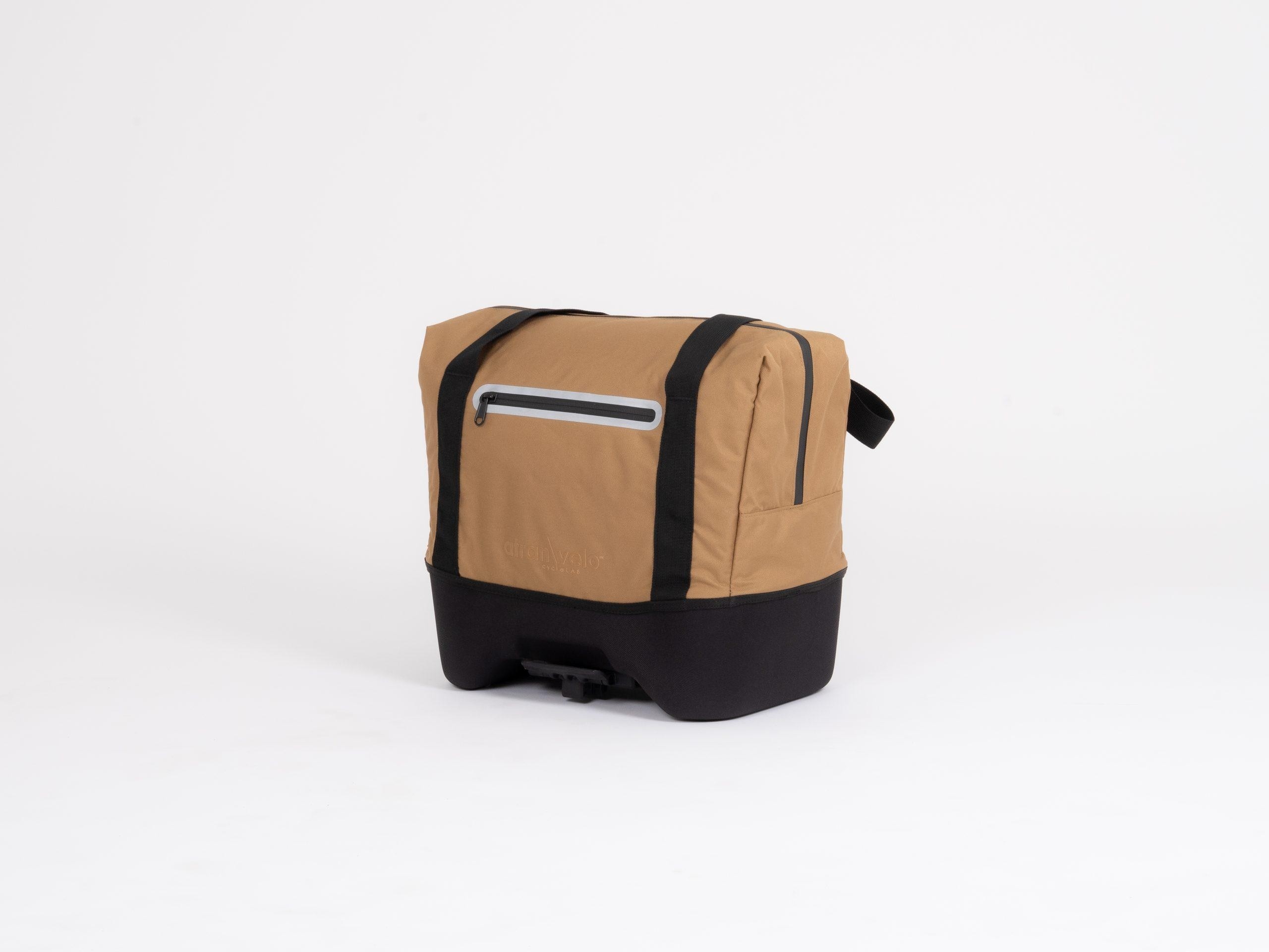 Stylová cyklistická taška na nosič AtranVelo Beat hnědá