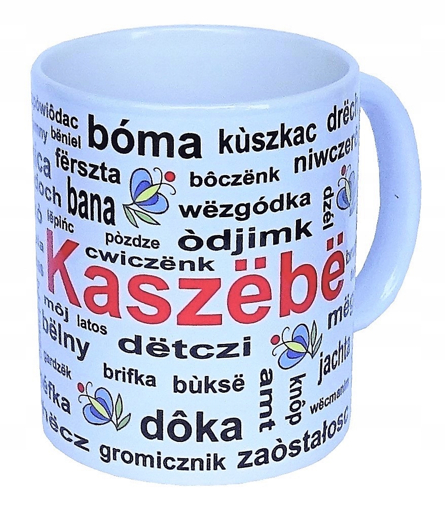 

Kubek wzór kaszubske słowa- Gdańsk