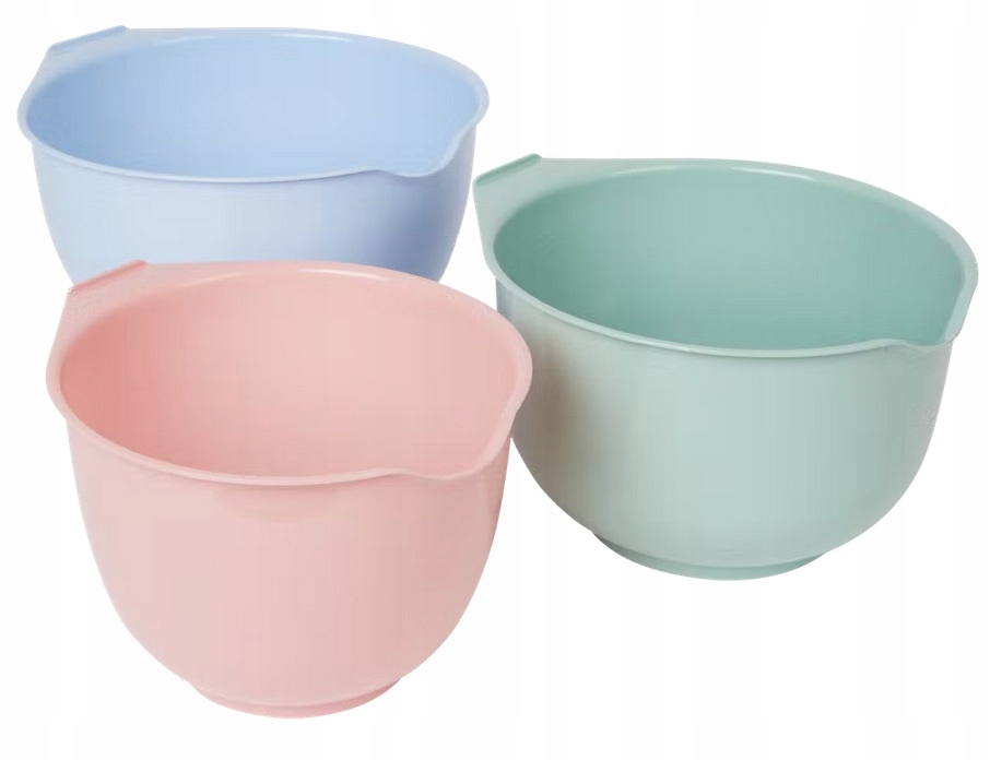 MISKA KUCHENNA PLASTIKOWA DO ROBIENIA CIASTA 3 SZT Marka Plast1