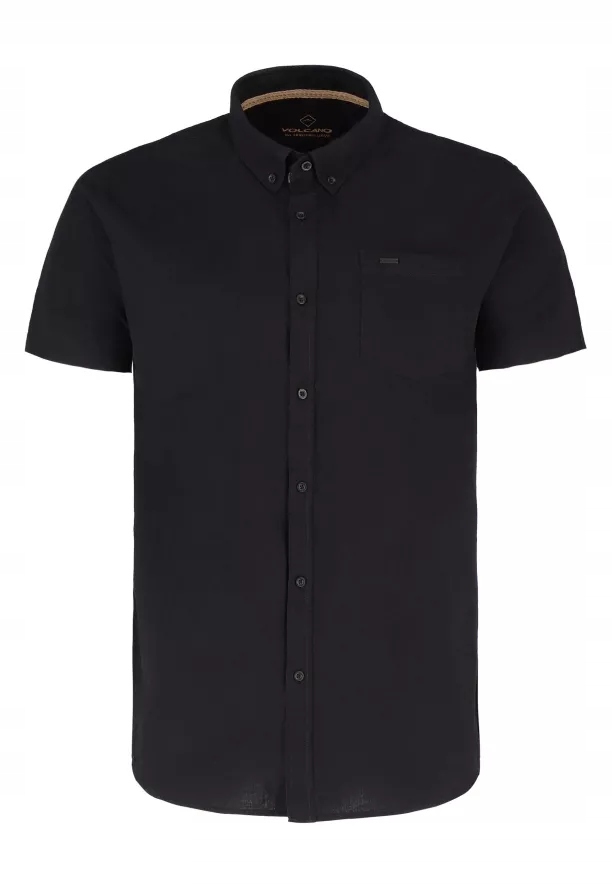 Pánská košile casual Volcano C-lin krátký rukáv regular bavlna velikost 2XL