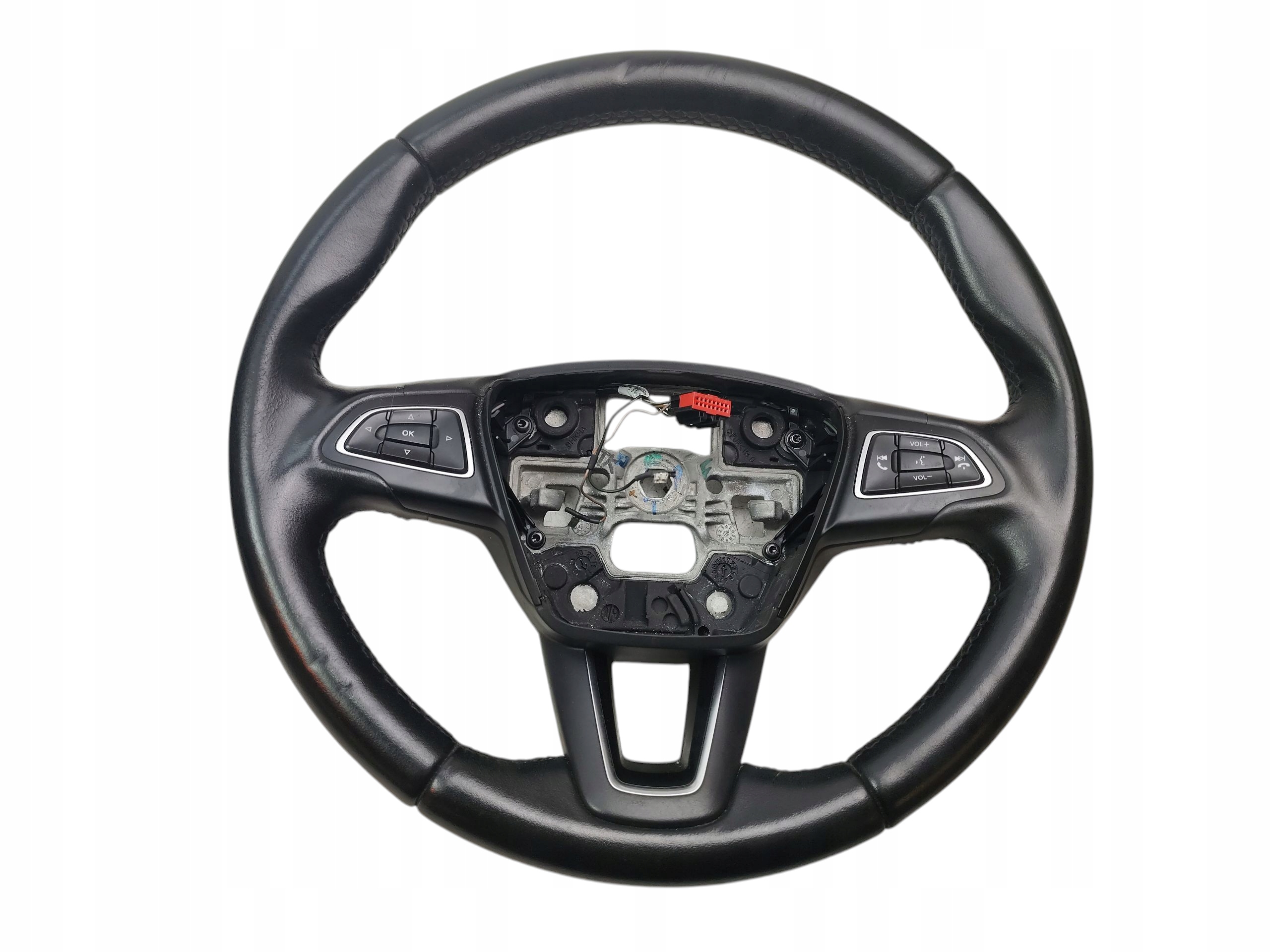 steering wheel, leather FORD FOCUS MK3 LIFT (2014-2018) MULTIFUNKCYJNA