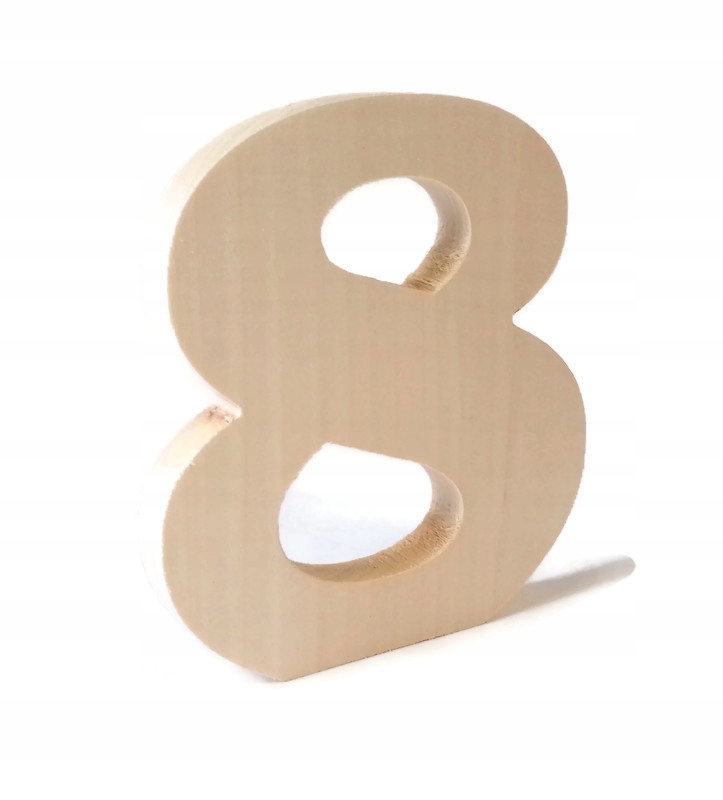 

Drewniany Numerek Stół weselny numery drewniane 8