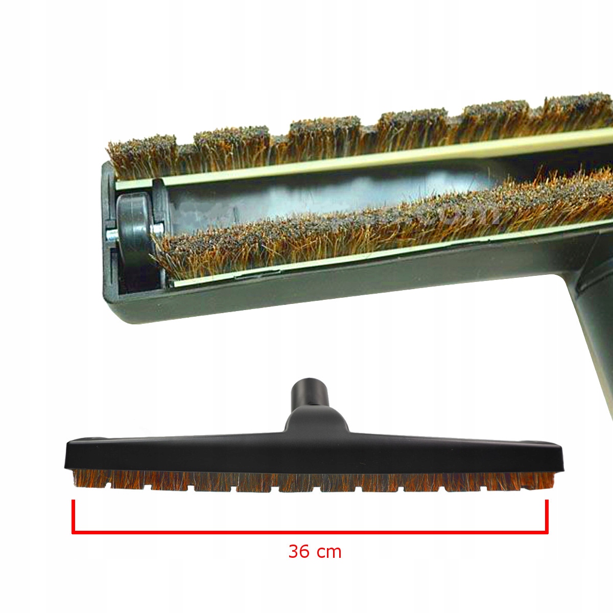SSAWKA SZCZOTKA PARKIET PANELE DO KARCHER WŁOSIE Kolor dominujący czarny