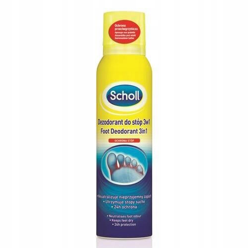 SCHOLL Dezodorant do stóp "3 w 1" aerozol, 150ml