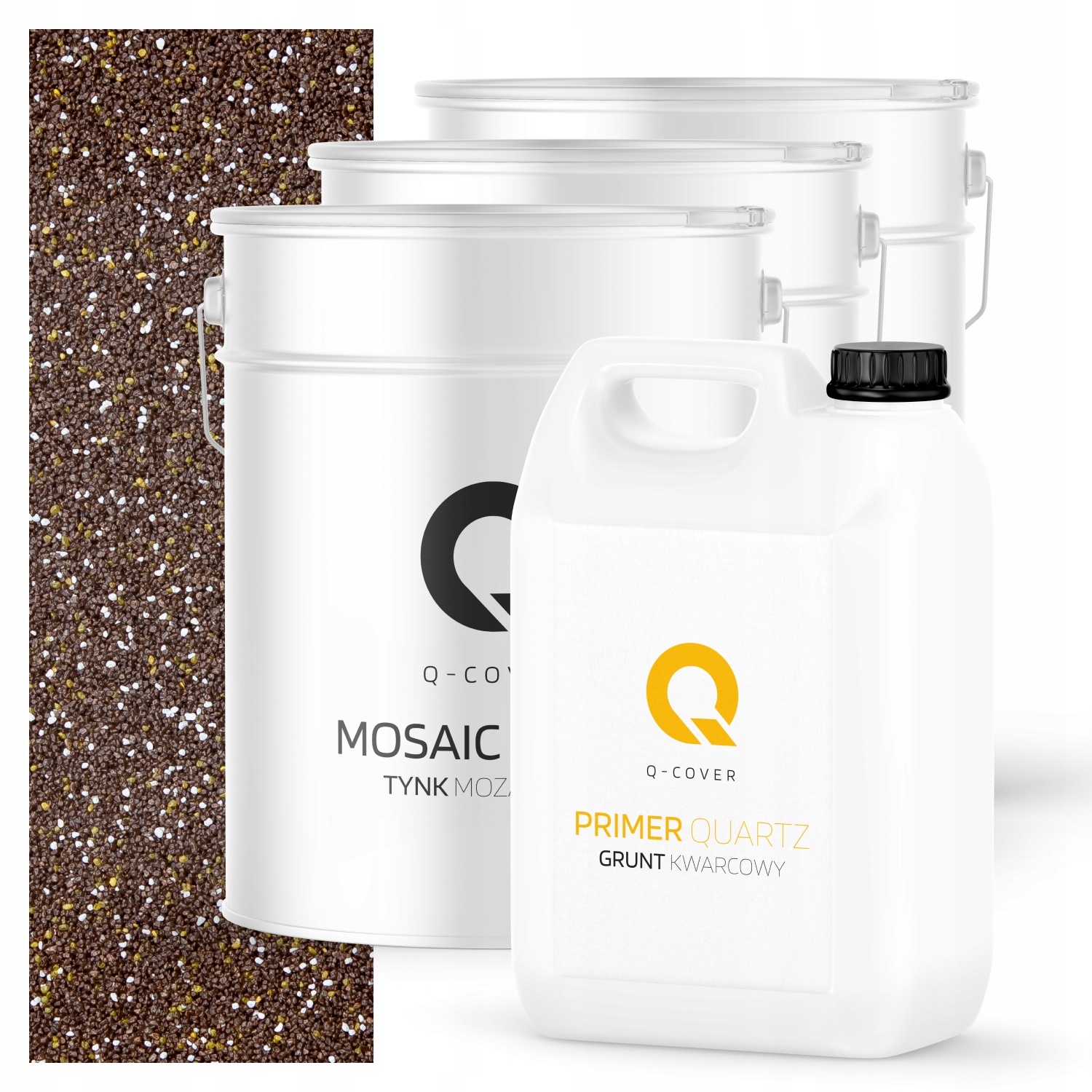 Mozaiková Dekorativní Omítka penetrační nátěr Sada 10m2 tmavě hnědá M63