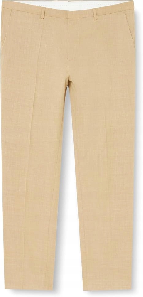 Hugo Boss Kalhoty Béžové Jednoduché Elegantní Dlouhé Na Zip 28 Jgr