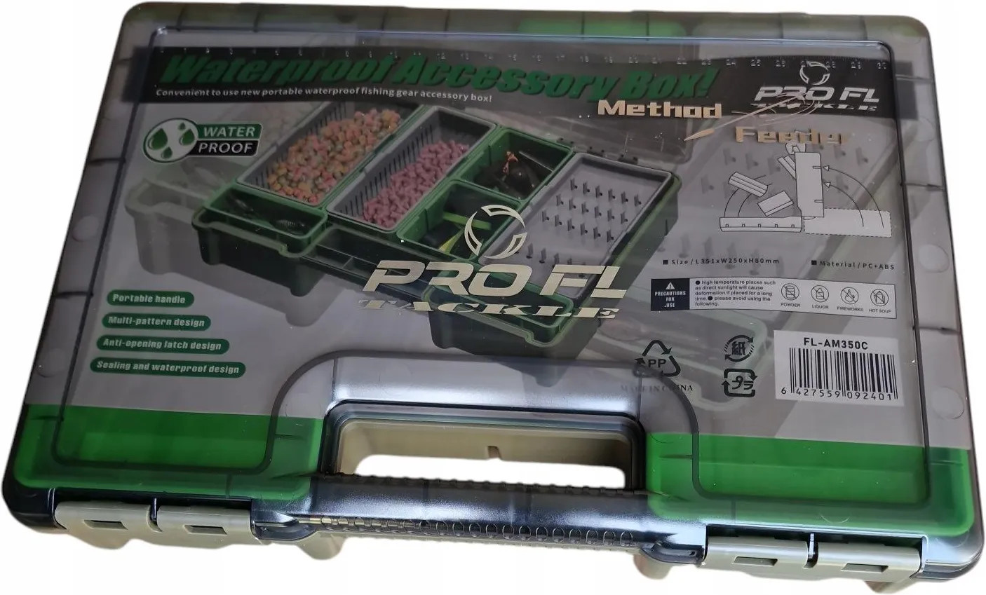 Fl Pudełko Pro Method Feeder Box Na Akcesoria Feederowe 351/250/80mm