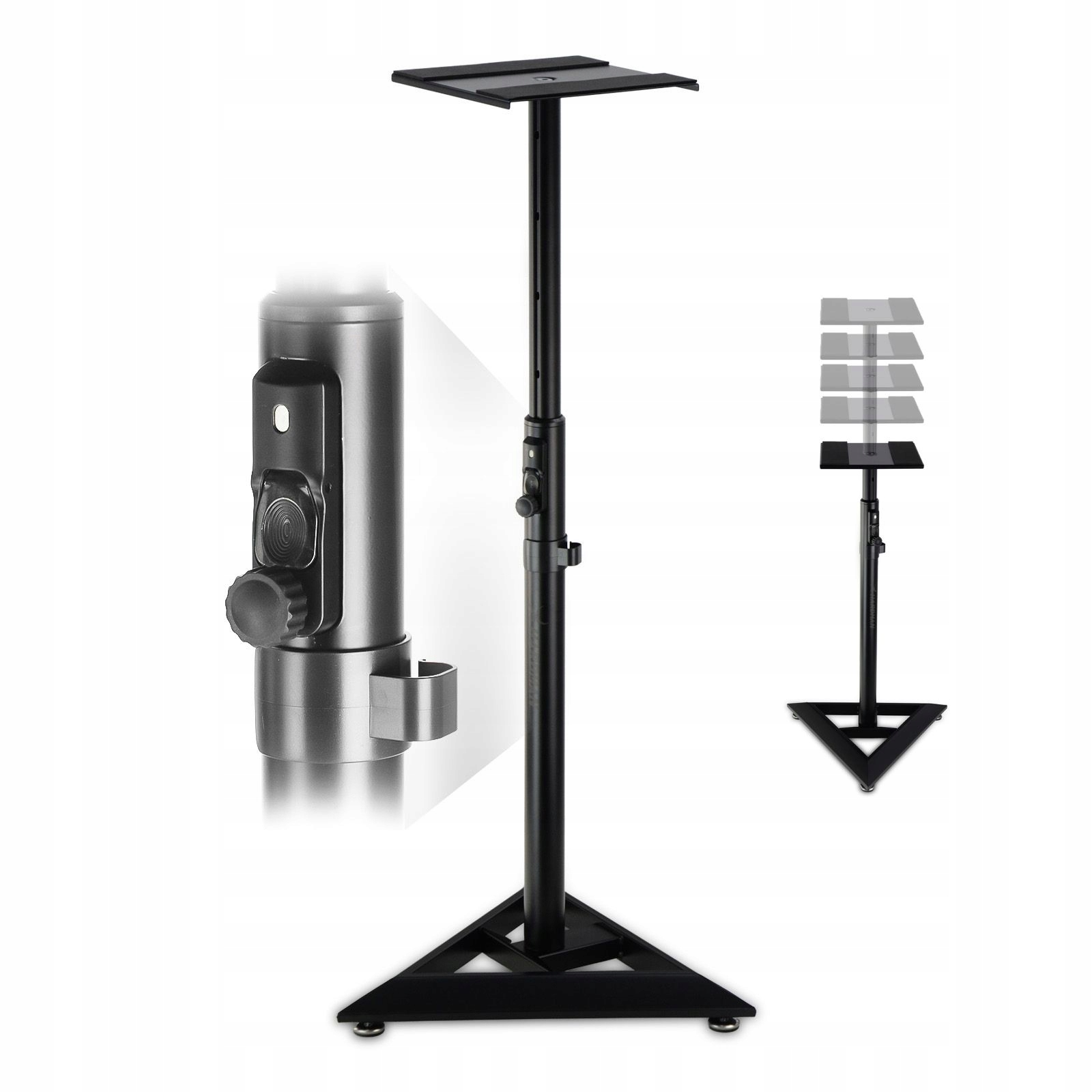 Mocny statyw pod monitor studyjny kolumnę 68-110cm udźwig 70kg