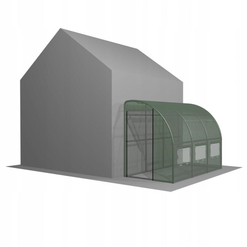 TUNEL OGRODOWY FOLIOWY SZKLARNIA POŁÓWKA 4x1,5m Długość 400 cm