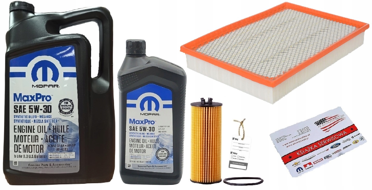MOPAR 5W30 6L + FILTRY RAM 1500 3,6 2013