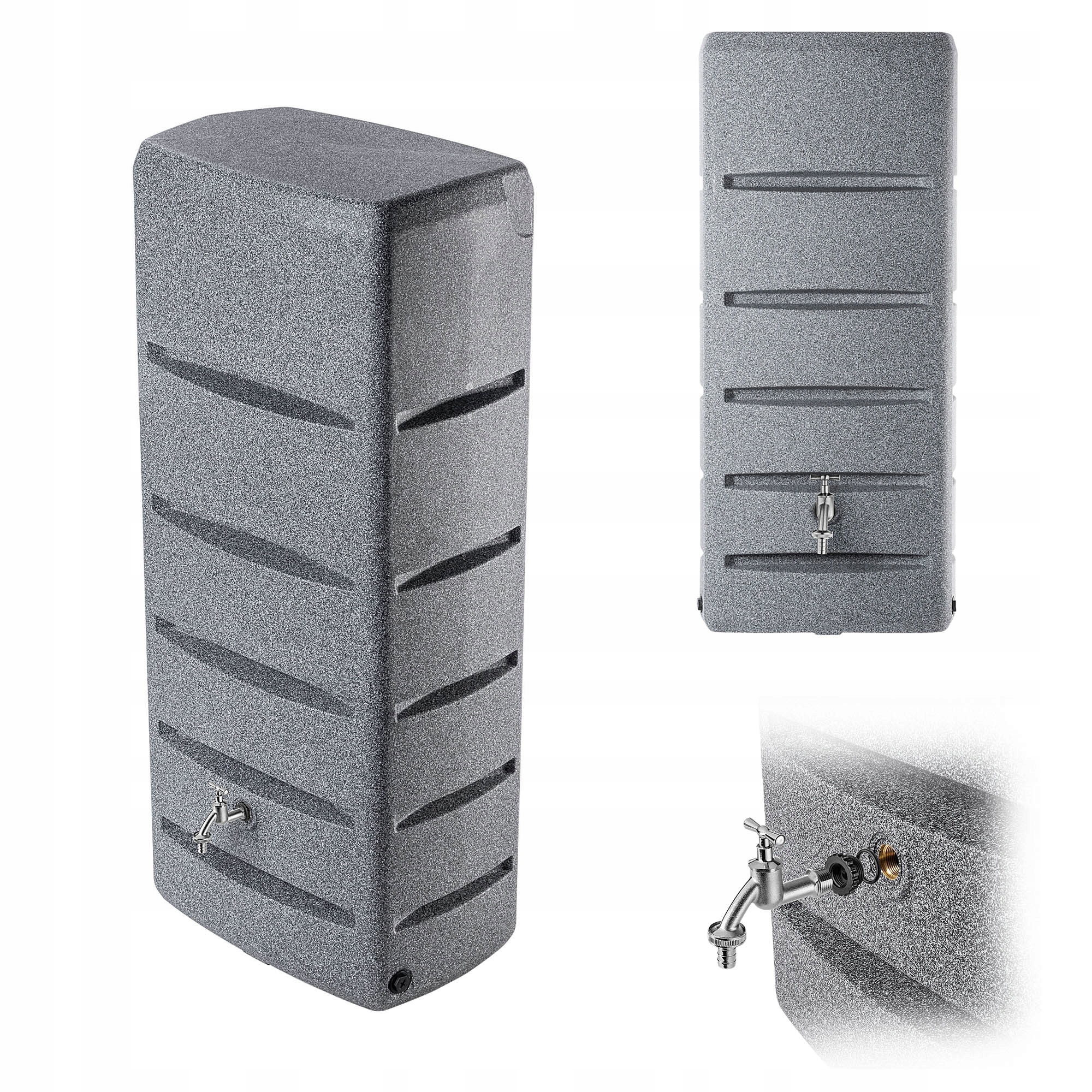 ZBIORNIK NA DESZCZÓWKĘ 260L WODĘ DESZCZOWĄ BECZKA POJEMNIK + KRANIK ZESTAW