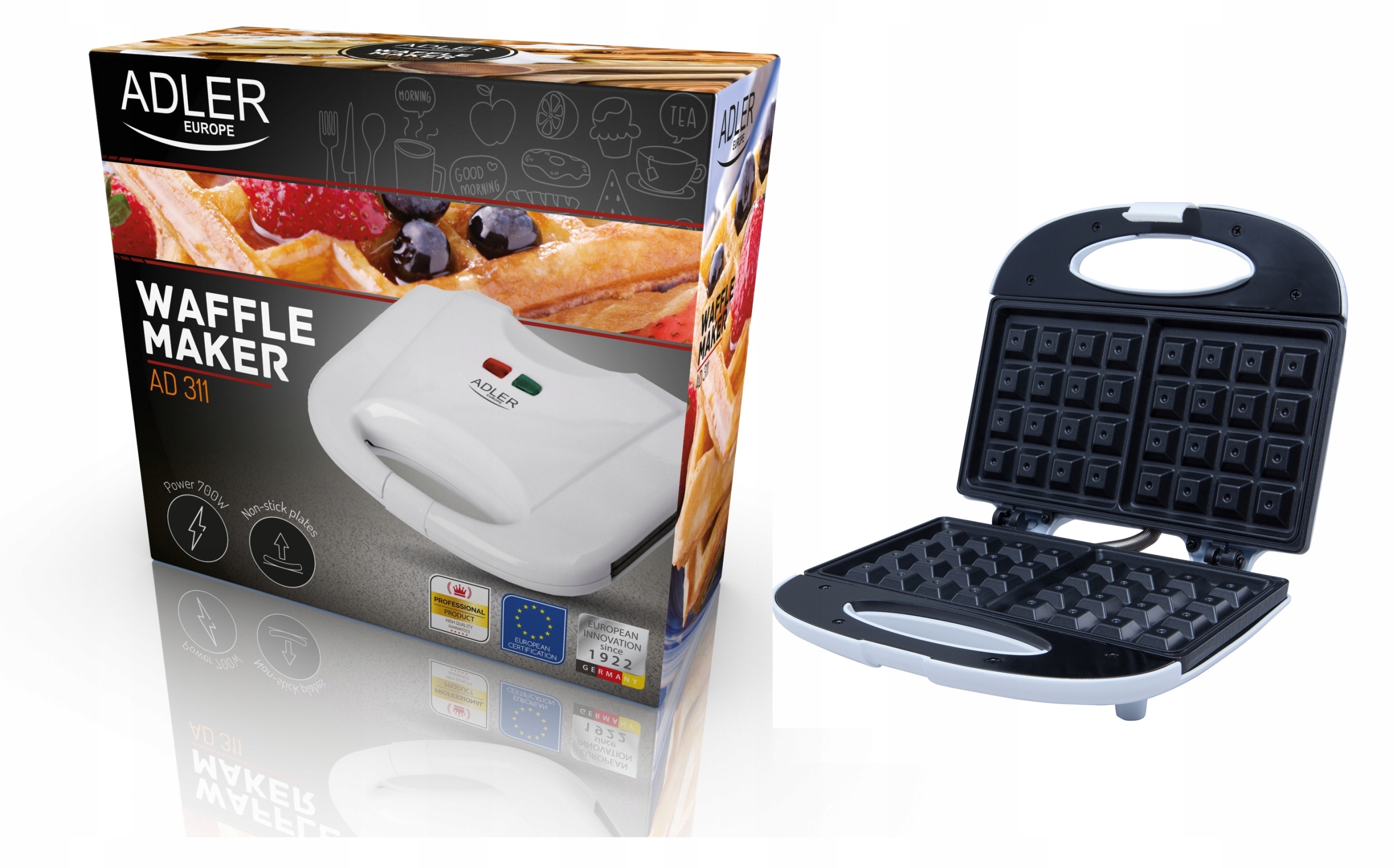 

Camry 311 Gofrownica 2 Chrupiące Gofry 700W