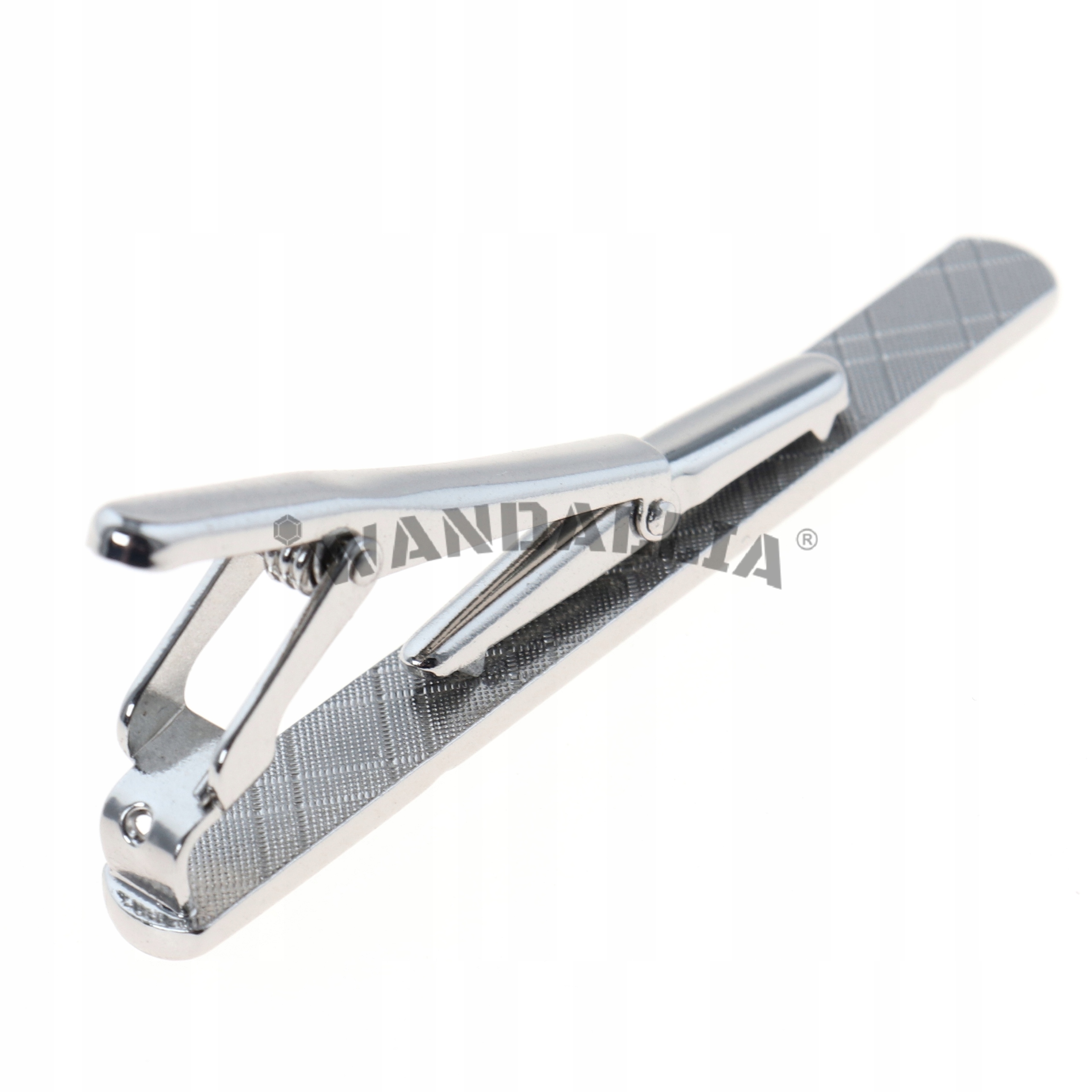 WANDALLIA Spinka do Krawata SP-KR-168 Klasyczna Srebrna dł.5.8cm Kod producenta SP-KR-168