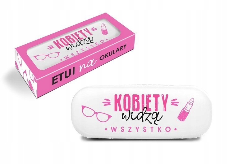 

Etui Futerał Na Okulary Kobiety Różowy Prezent