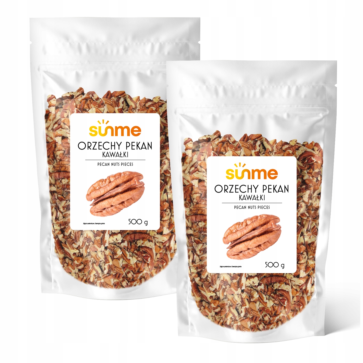 Levně Sunme Pekanové ořechy (Pekan) přírodní kousky 1 kg (sada 2 x 500 g)