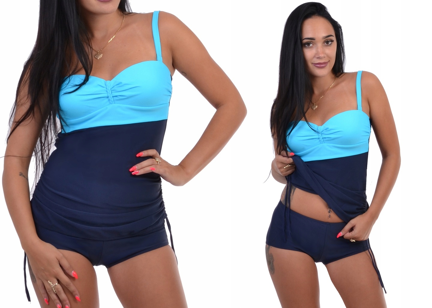 

Modny Strój Tankini Sukienka Z Szortami Roz.48