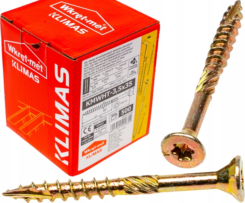 

Wkręty ciesielskie Tx 3,5x35 do drewna osb 500szt