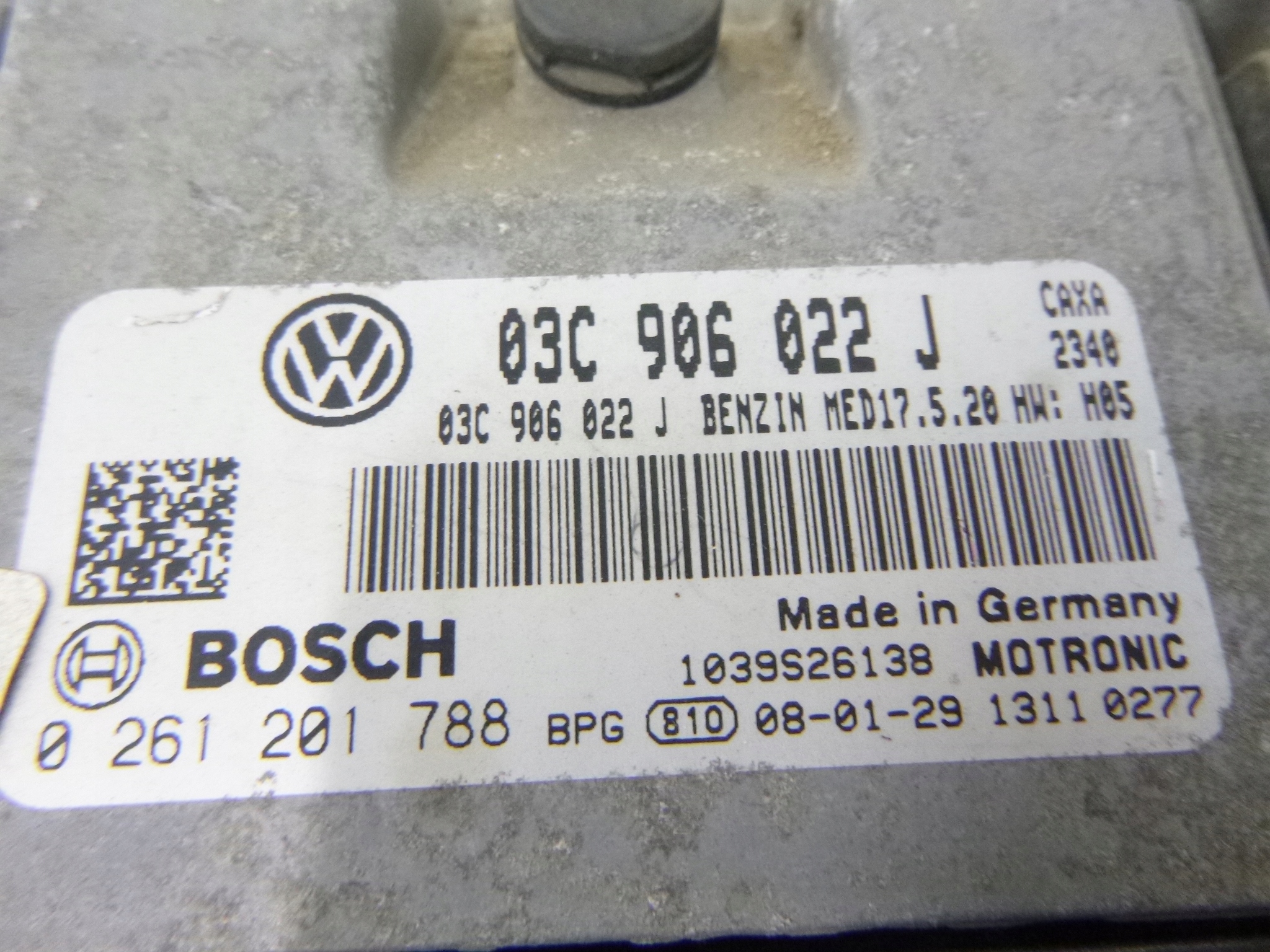 computer control unit of the engine VW Volkswagen Golf V 5 1.4TSI 03-09 r. CAXA