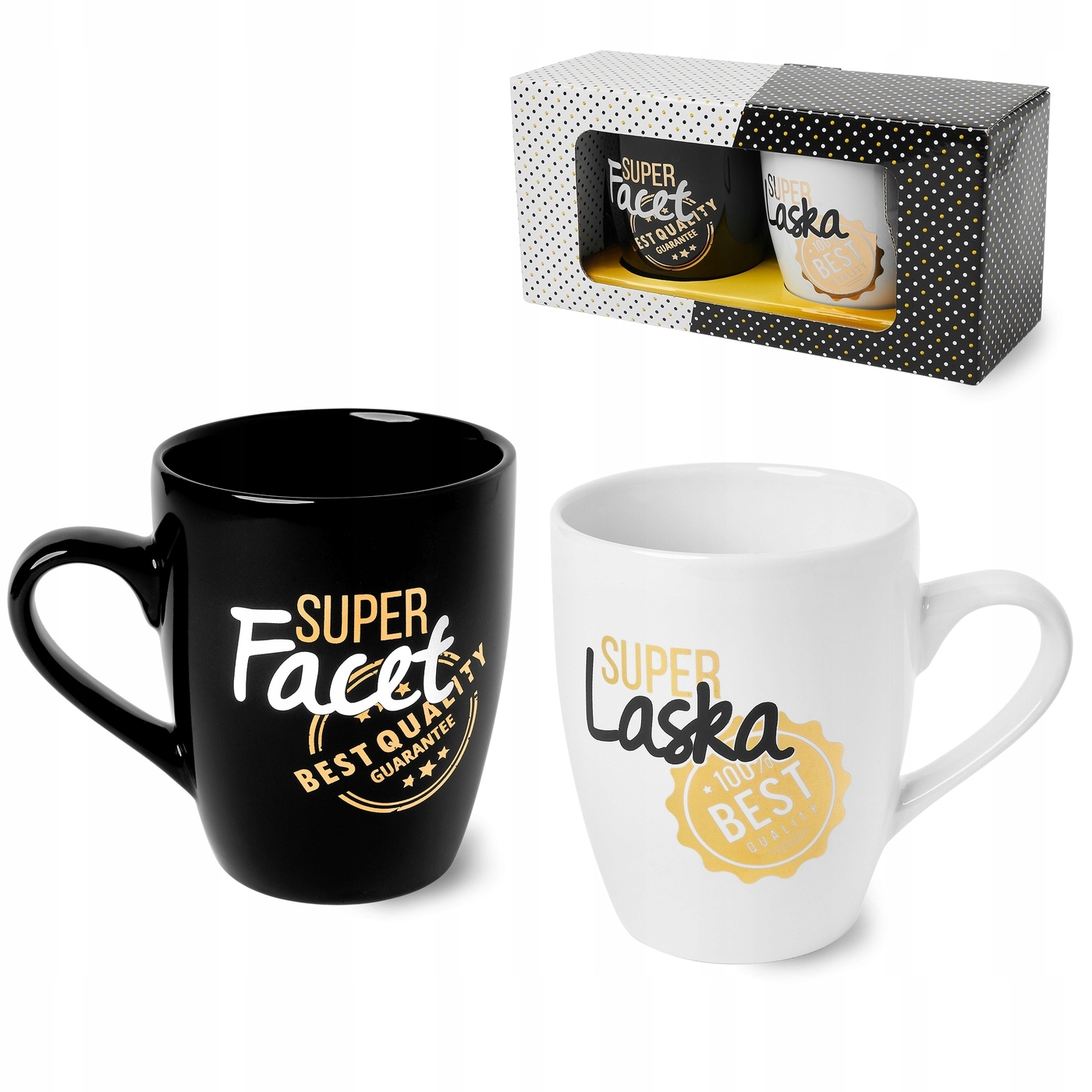 

Kubki porcelanowe facet laska 2 sztuki