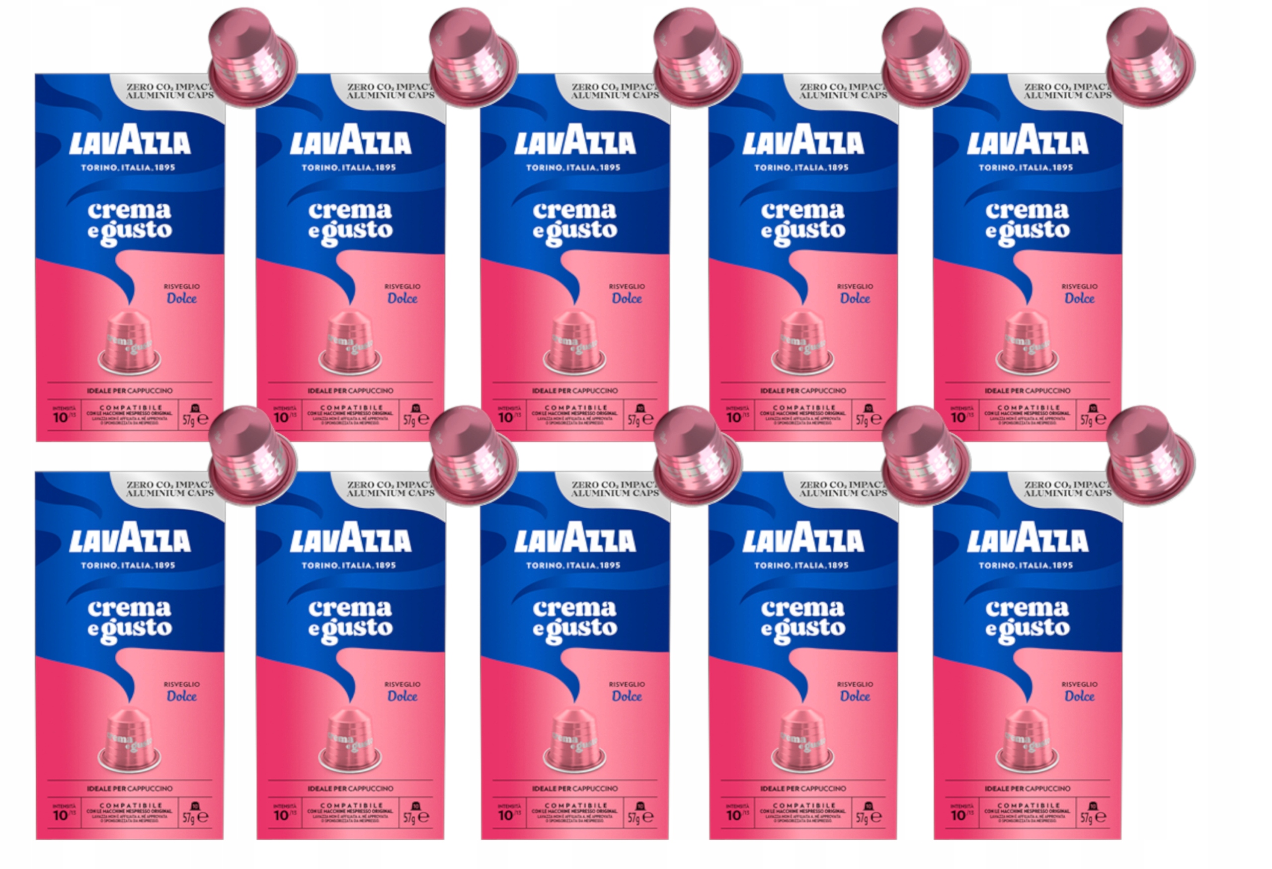 Kapsułki do Nespresso Lavazza Crema e Gusto Dolce 100 sztuk