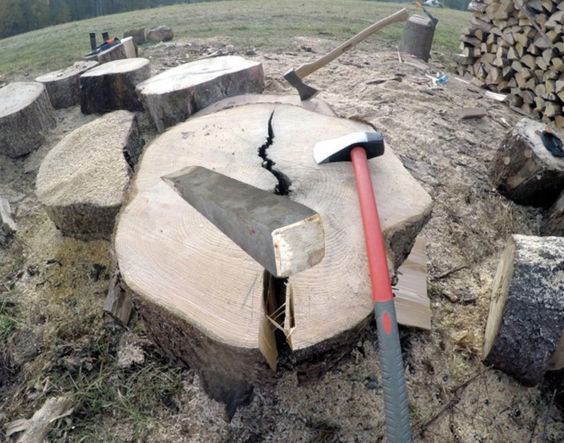 Kuty Klin Do Rozłupywania Drewna Opału 3kg POLSKI Typ klin do drewna