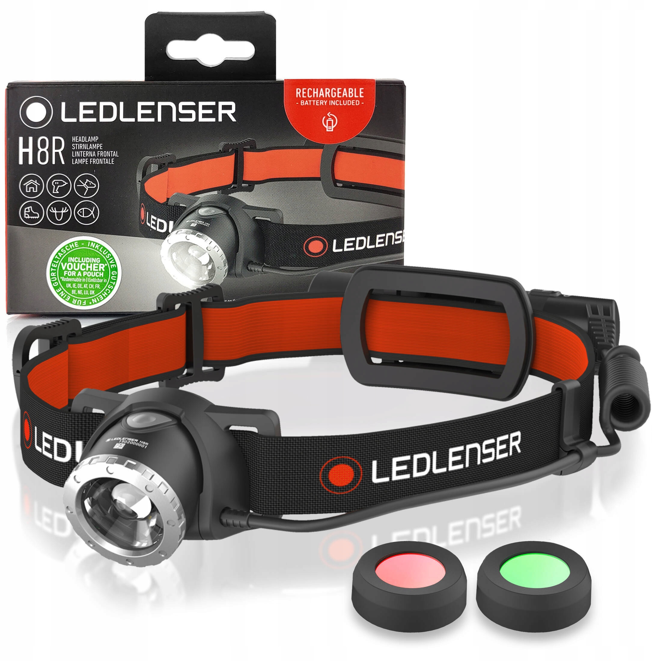 Trekkingová čelovka Edc Ledlenser H8R Usb 600lm 150m IP54