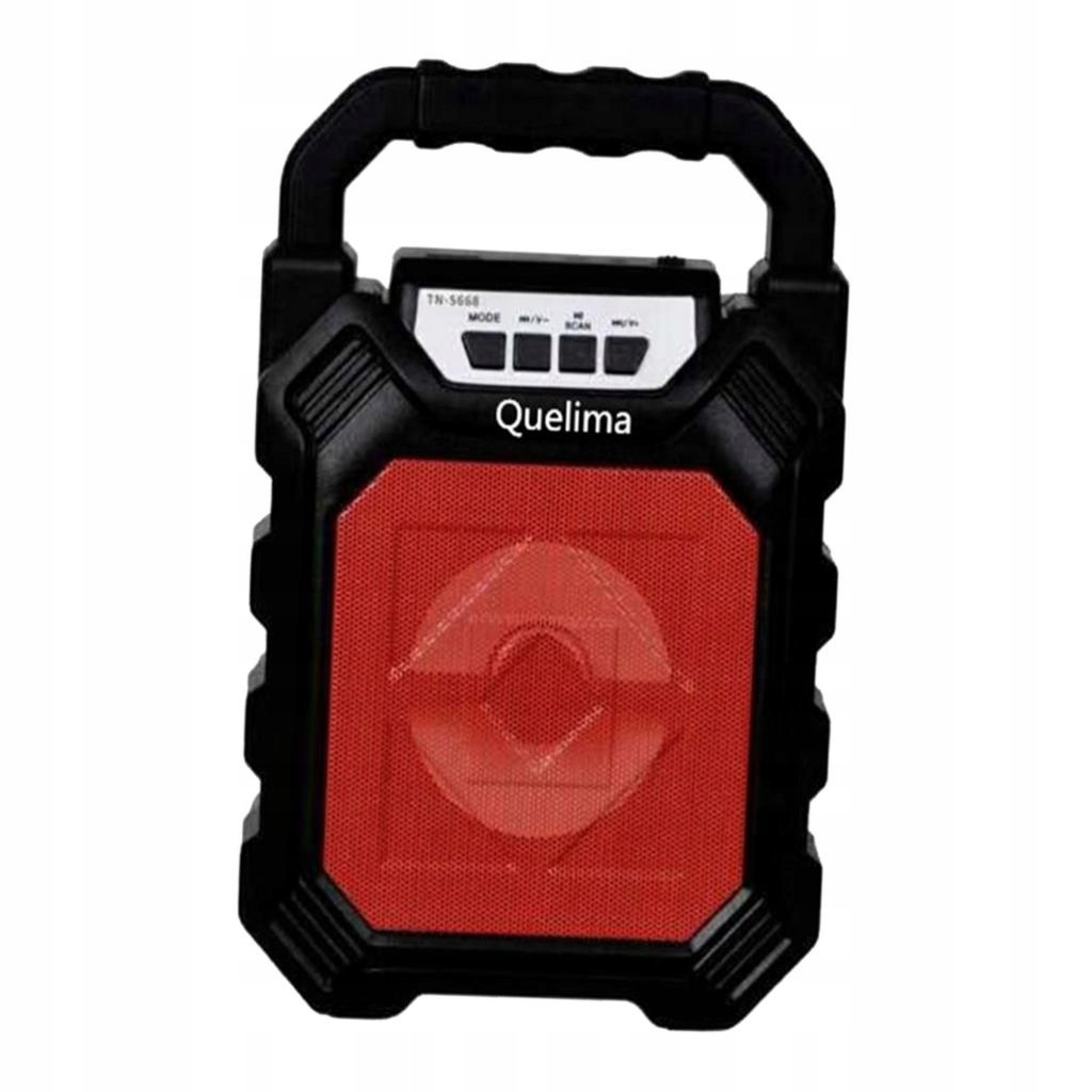 Przenośne multimedia o dużej głośności 10 W, czerwone i czarne Marka bez marki