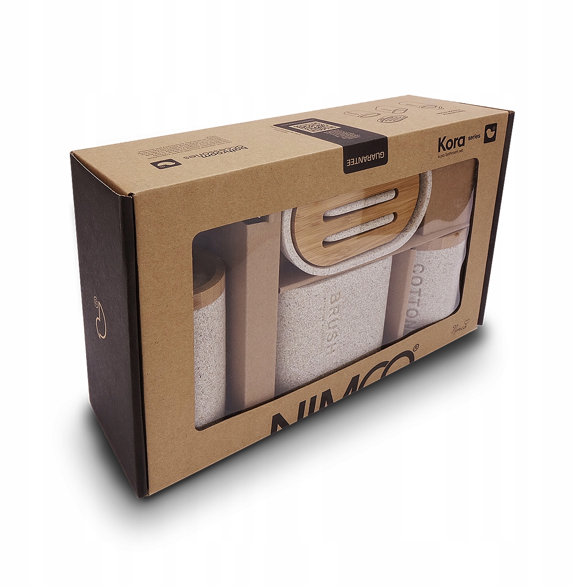 Nimco Kora piesočná, set doplnkov do kúpeľne, polyresin Ko 24000SET-86