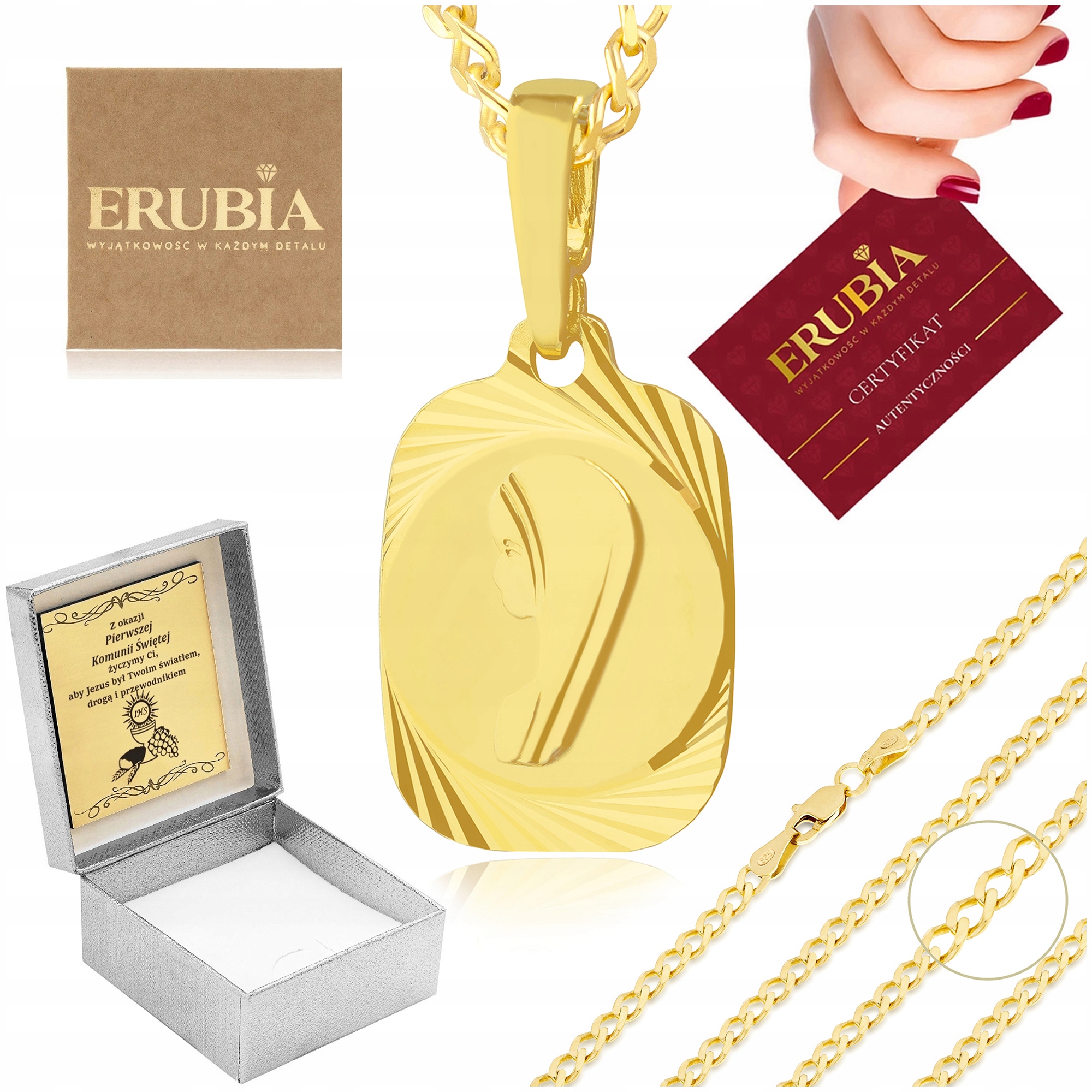 Zlatý Řetízek Pancíř Pr 585 925 Přívěsek Medailon Maria Pro Syna Vnuka