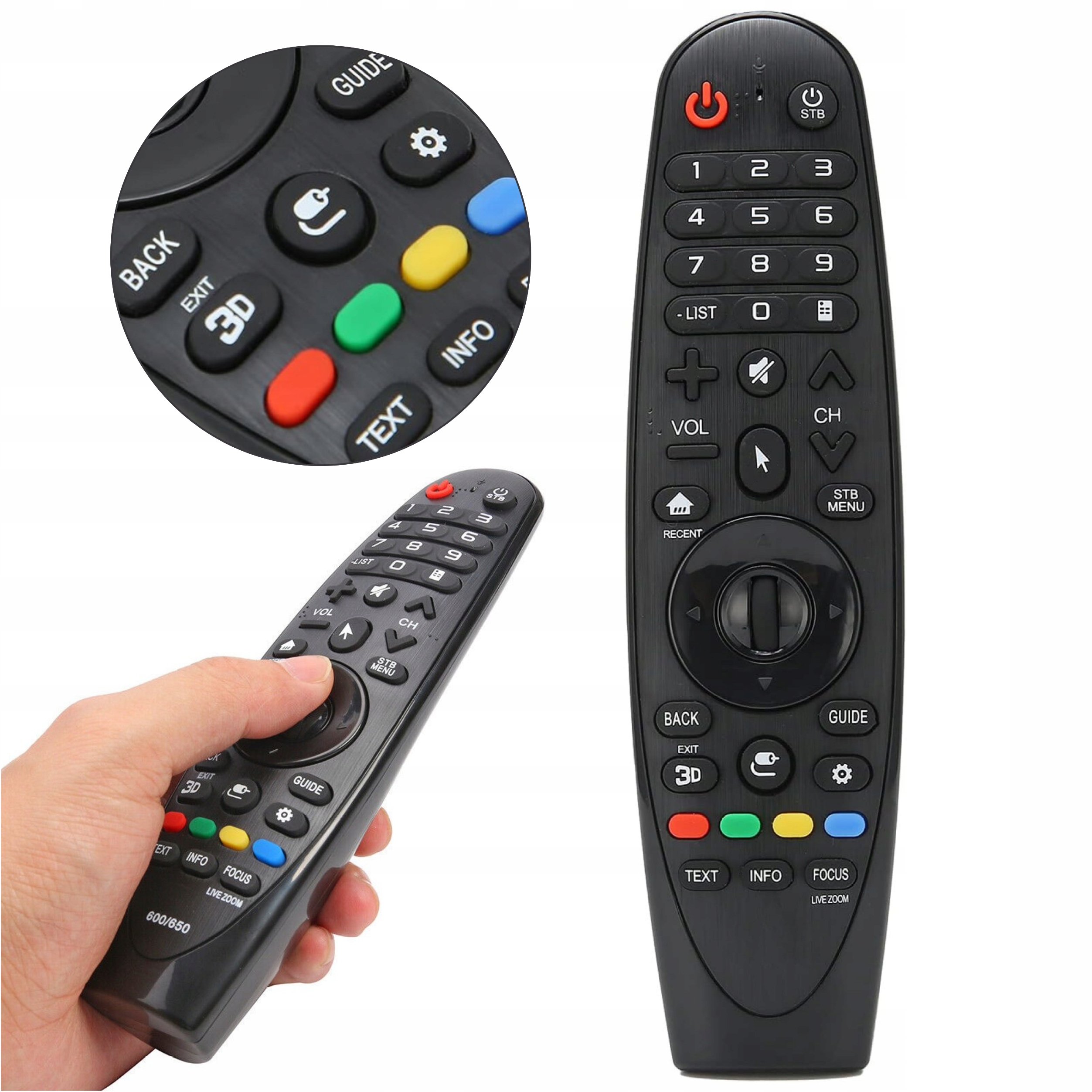 Dálkový Ovladač Pro Lg Smart Tv AN-MR650 3D Indikátor Nejvyšší Kvalita